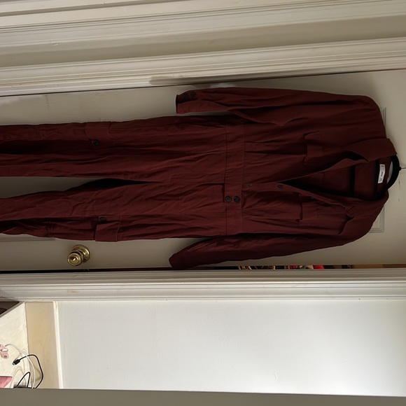 Burgundy jumpsuit - Picture 2 of 2